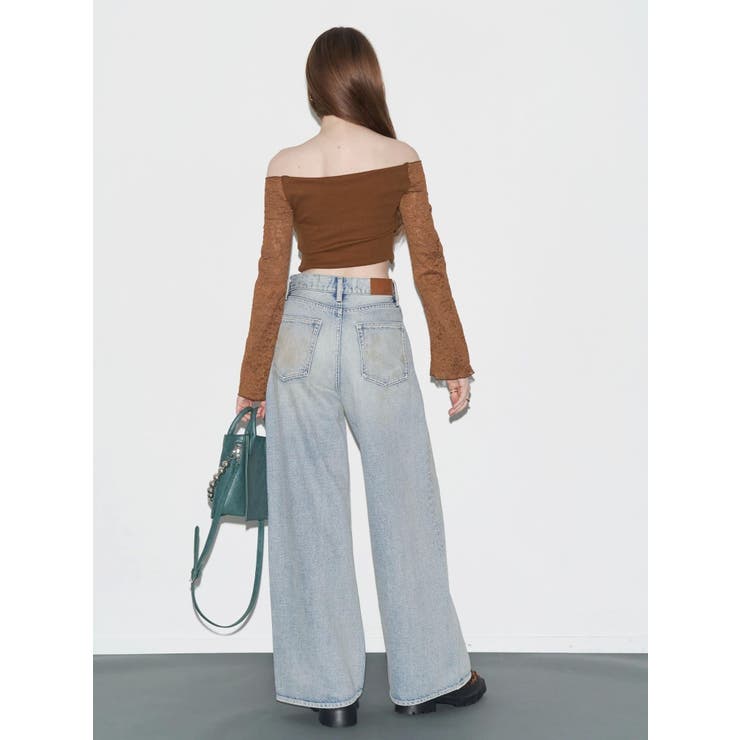 ヴィンテージライクボリュームワイドデニムパンツ | EVRIS | 詳細画像29 