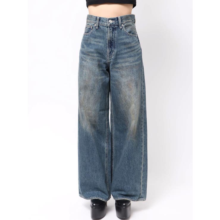 ヴィンテージライクボリュームワイドデニムパンツ | EVRIS | 詳細画像35 