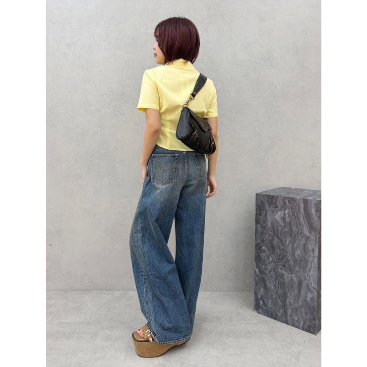 ヴィンテージライクボリュームワイドデニムパンツ | EVRIS | 詳細画像48 