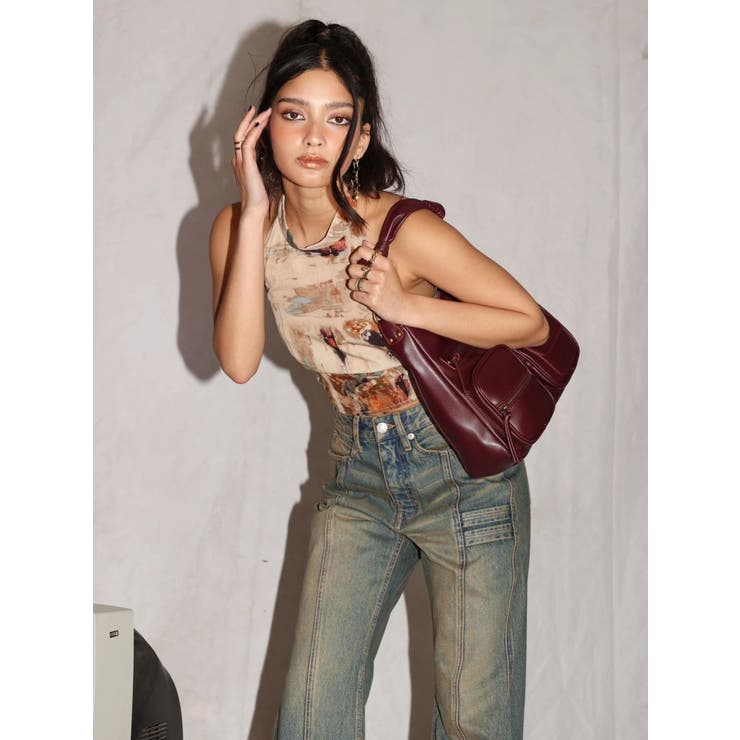 センターシームワイドフレアデニムパンツ | EVRIS | 詳細画像40 