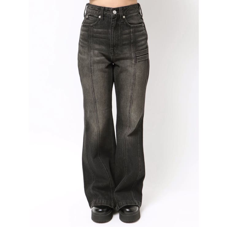 センターシームワイドフレアデニムパンツ | EVRIS | 詳細画像41 