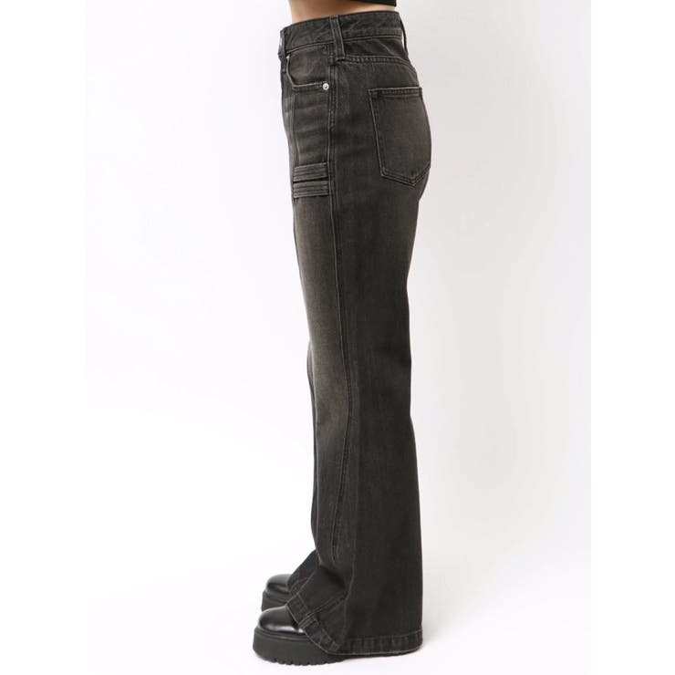 センターシームワイドフレアデニムパンツ | EVRIS | 詳細画像42 