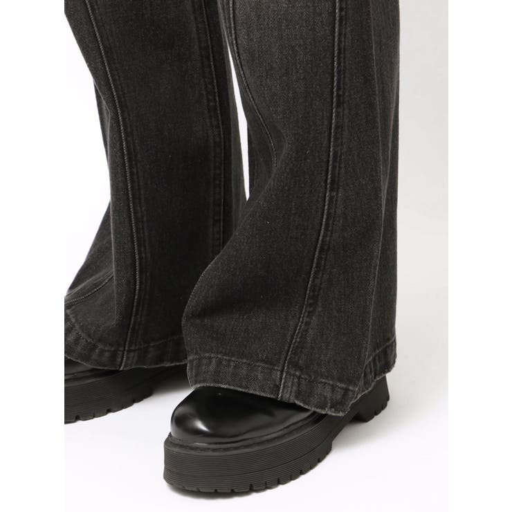 センターシームワイドフレアデニムパンツ | EVRIS | 詳細画像47 