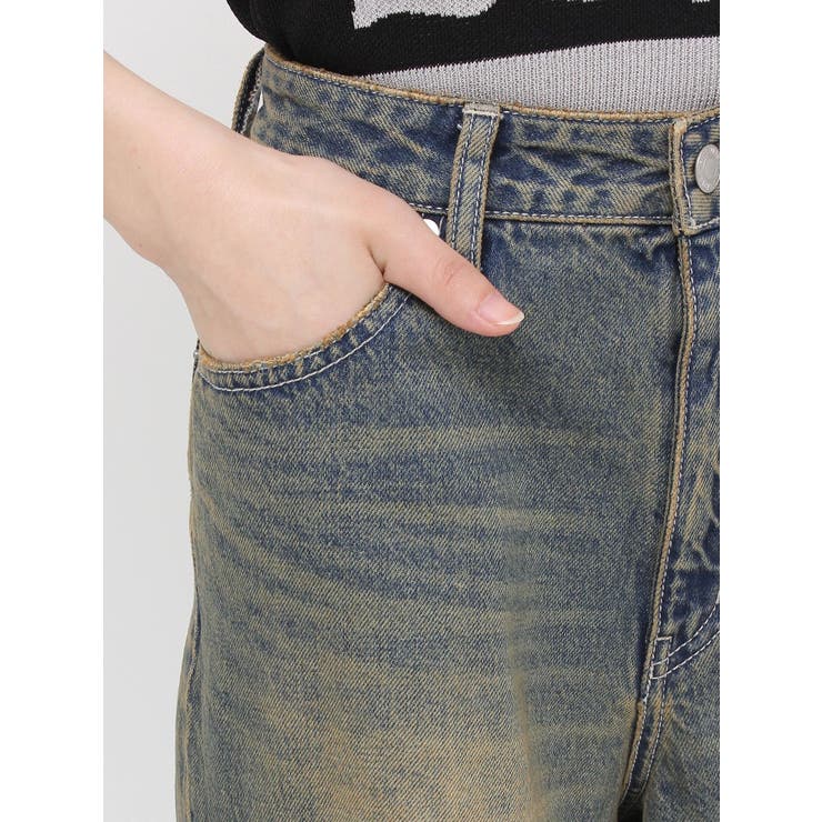 ハイダメージワイドデニムパンツ | EVRIS | 詳細画像31 