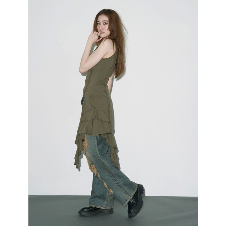 【美品】アメリヴィンテージ　KITE DENIM　カイトデニム　ワイドパンツ 爆売りセール開催中！】 アメリヴィンテージ ワイドパンツ
