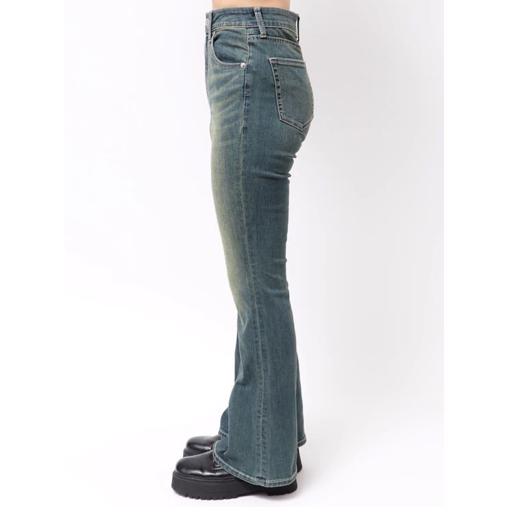 ヴィンテージライクストレッチフレアデニムパンツ | EVRIS | 詳細画像21 