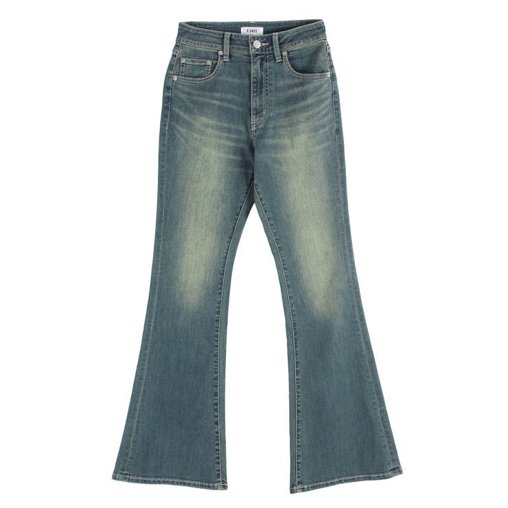 CIVARIZE シヴァーライズ 箔加工 ストレッチ フレアパンツ y2k CIVARIZE（シヴァーライズ）の「『CIVARIZE』吹き付け立体加工