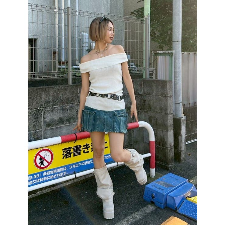 オフショルニットチュニック | EVRIS | 詳細画像14 