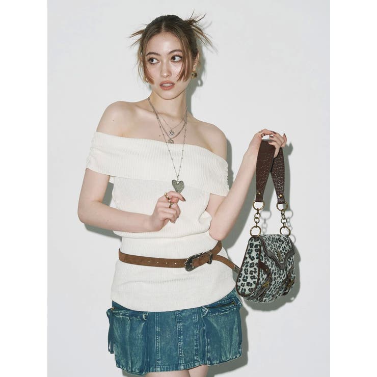 オフショルニットチュニック | EVRIS | 詳細画像2 