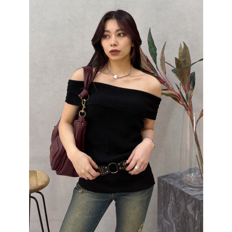 オフショルニットチュニック | EVRIS | 詳細画像24 