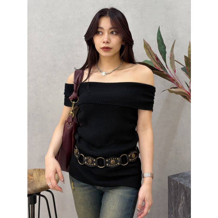 オフショルニットチュニック | EVRIS | 詳細画像25 