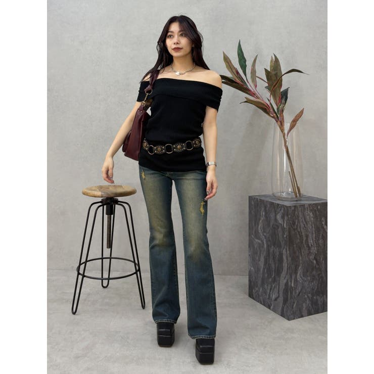 オフショルニットチュニック | EVRIS | 詳細画像26 