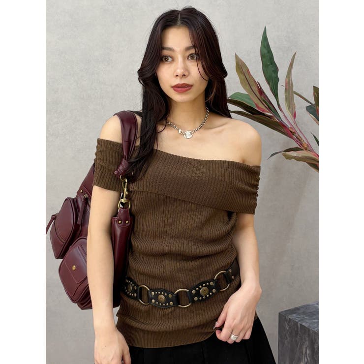 オフショルニットチュニック | EVRIS | 詳細画像32 