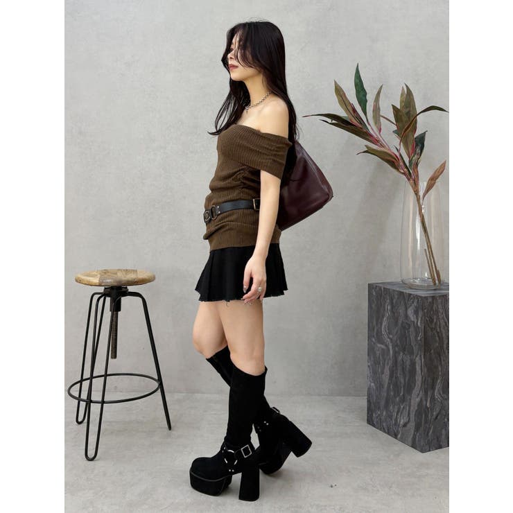 オフショルニットチュニック | EVRIS | 詳細画像36 