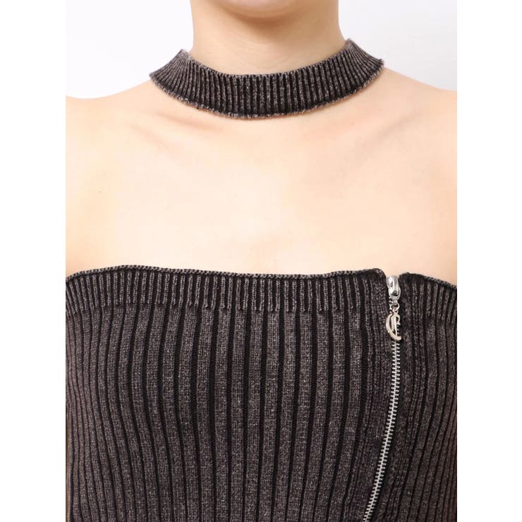 Eモチーフピグメントチョーカーベアニットトップス | EVRIS | 詳細画像43 