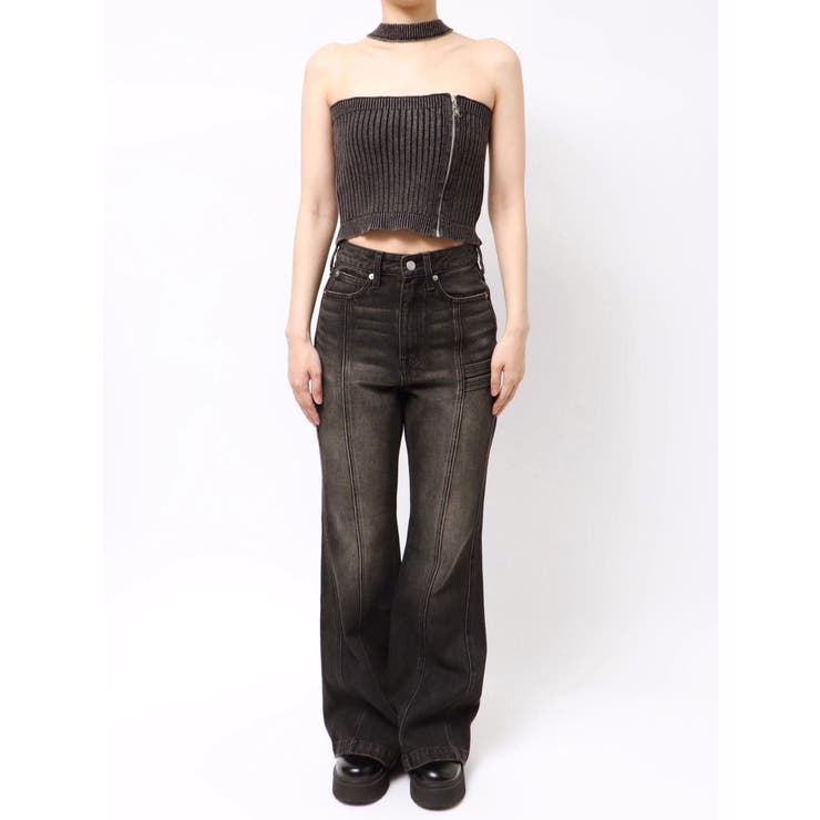 Eモチーフピグメントチョーカーベアニットトップス | EVRIS | 詳細画像47 