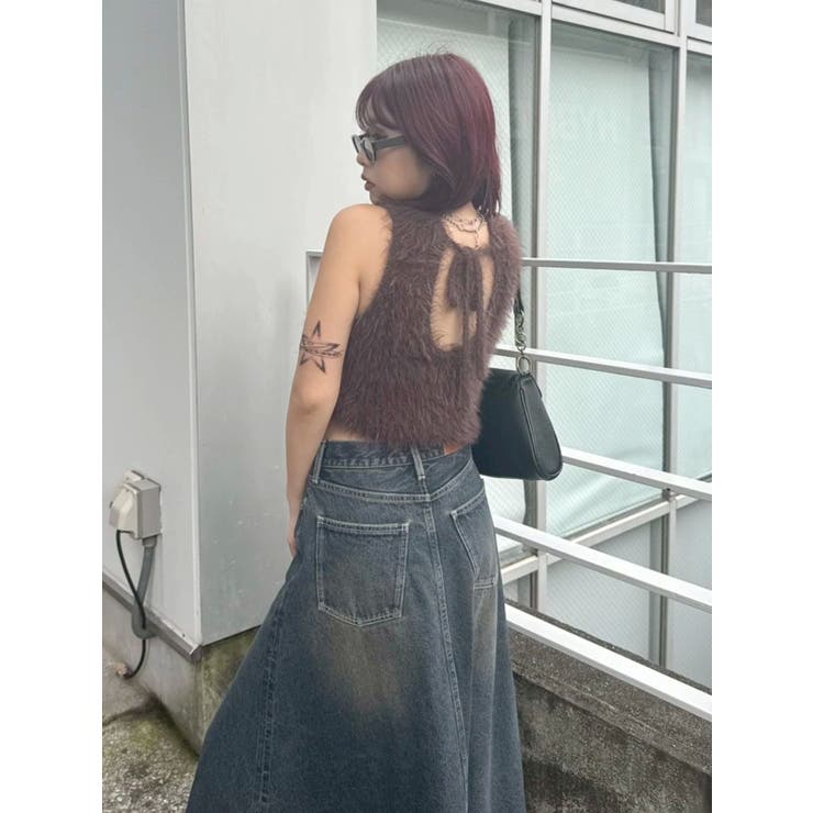 ファンシーヤーンノースリニットトップス | EVRIS | 詳細画像11 