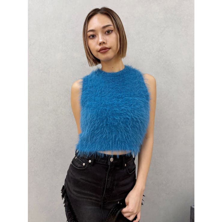 ファンシーヤーンノースリニットトップス | EVRIS | 詳細画像15 