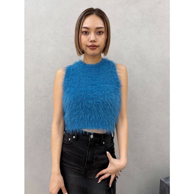 ファンシーヤーンノースリニットトップス | EVRIS | 詳細画像16 