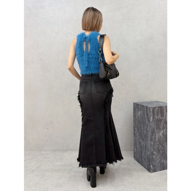 ファンシーヤーンノースリニットトップス | EVRIS | 詳細画像19 