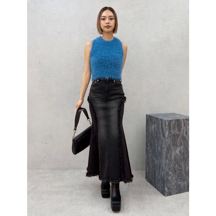 ファンシーヤーンノースリニットトップス | EVRIS | 詳細画像20 