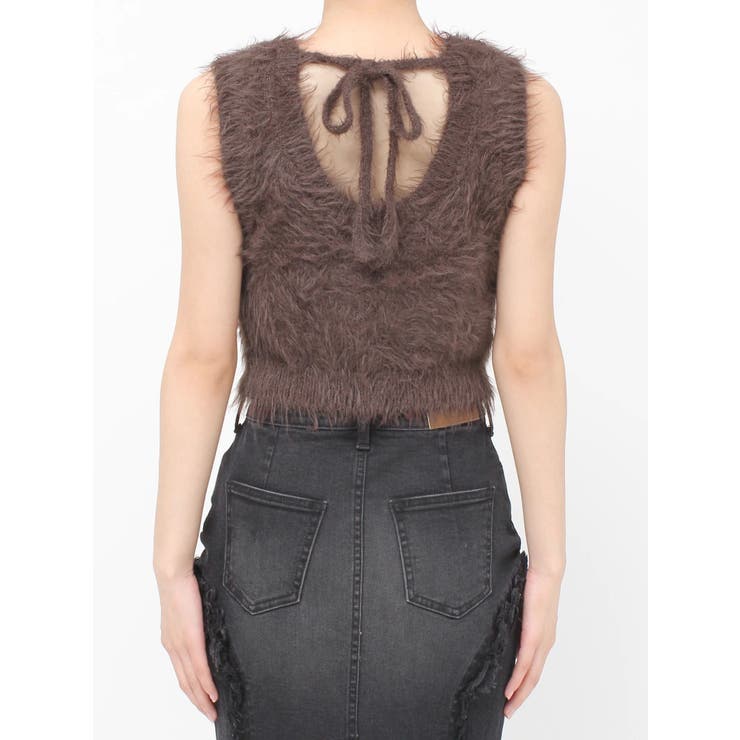 ファンシーヤーンノースリニットトップス | EVRIS | 詳細画像31 