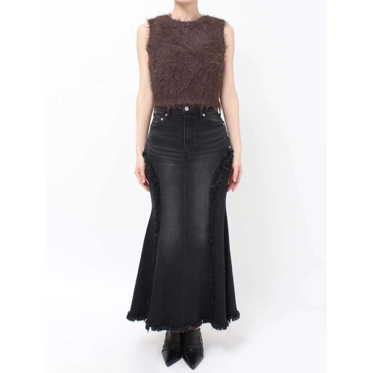 ファンシーヤーンノースリニットトップス | EVRIS | 詳細画像36 