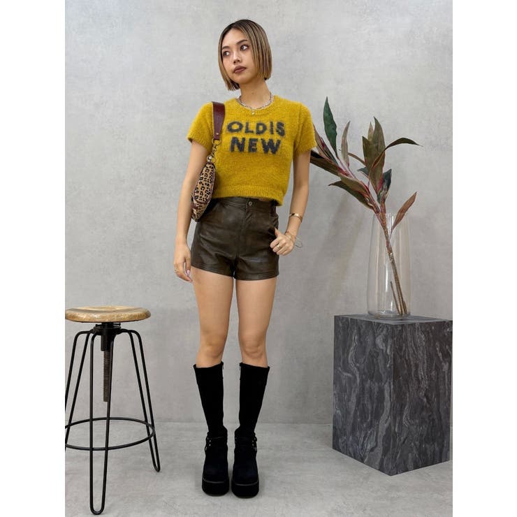 ジャガードロゴシャギーニットトップス | EVRIS | 詳細画像21 