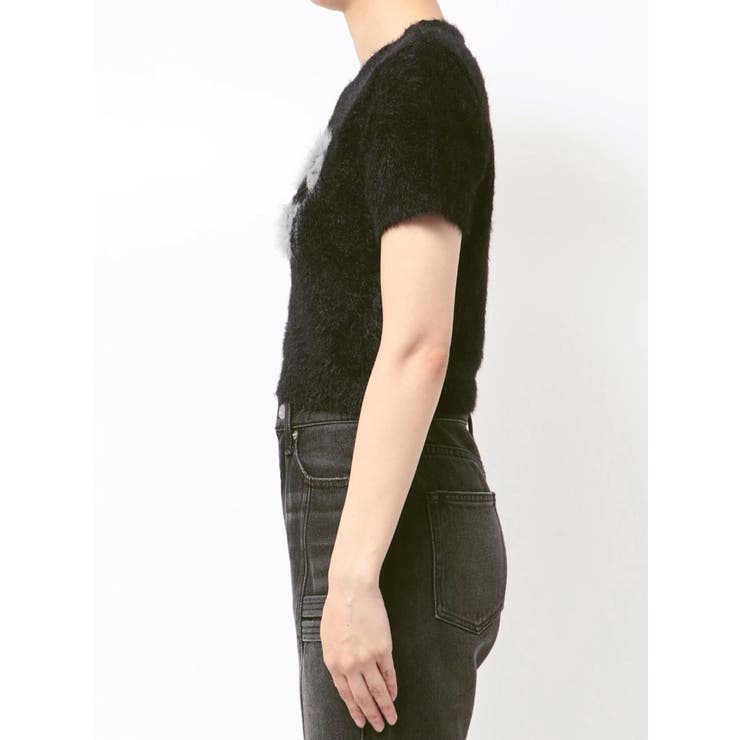 ジャガードロゴシャギーニットトップス | EVRIS | 詳細画像31 