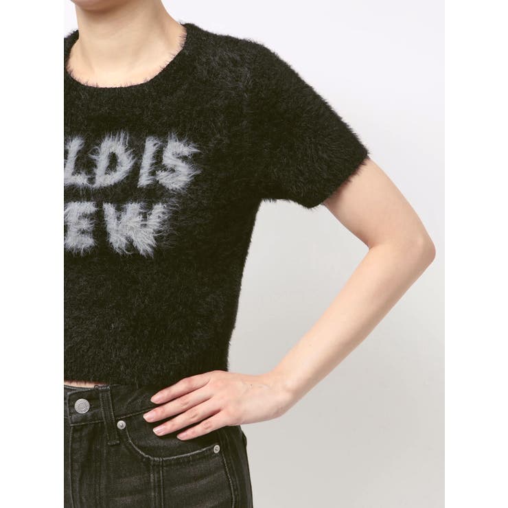 ジャガードロゴシャギーニットトップス | EVRIS | 詳細画像34 