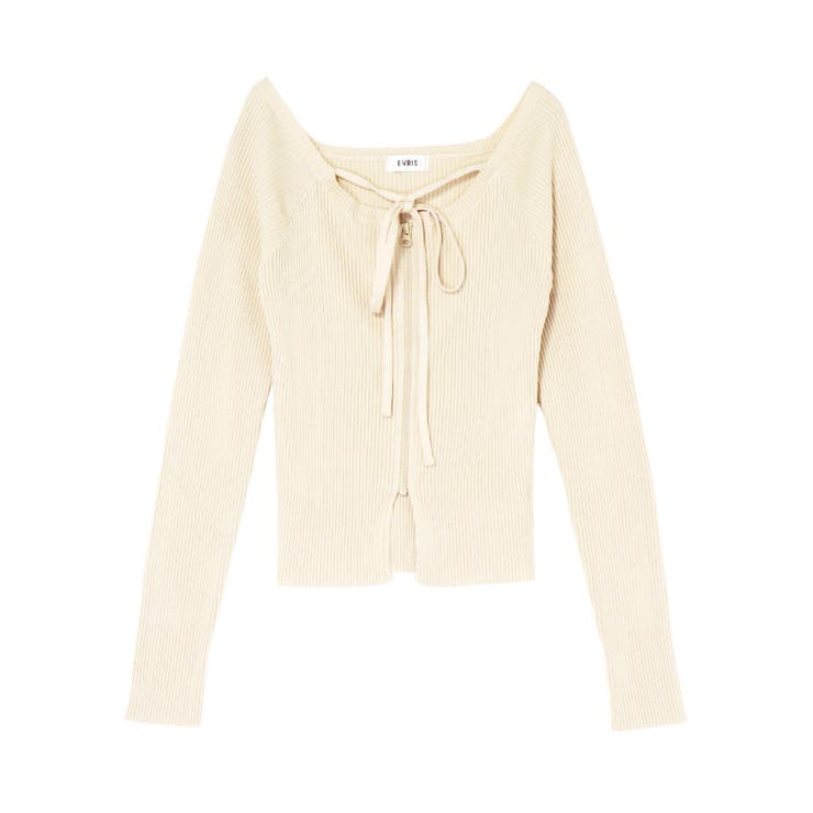 ピグメントジップホルターネックニットトップス | EVRIS | 詳細画像39 