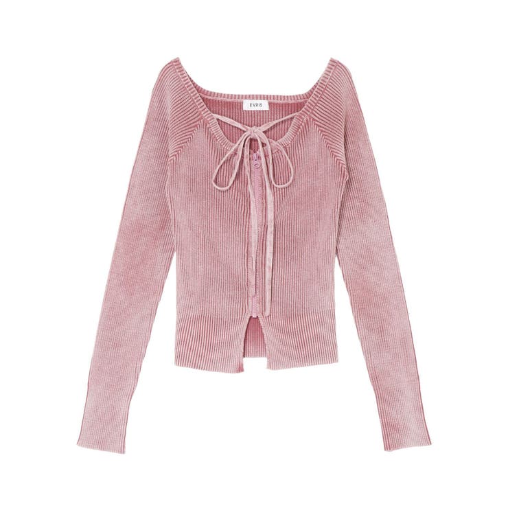 ピグメントジップホルターネックニットトップス | EVRIS | 詳細画像41 