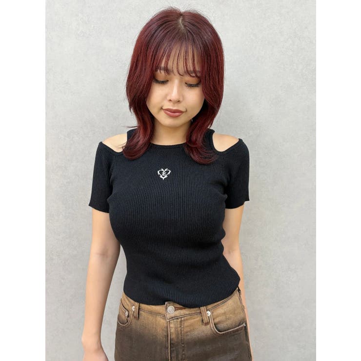 オープンショルダーニット | EVRIS | 詳細画像10 