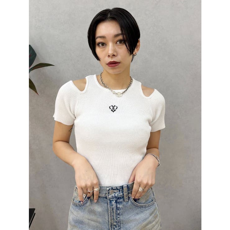 オープンショルダーニット | EVRIS | 詳細画像15 