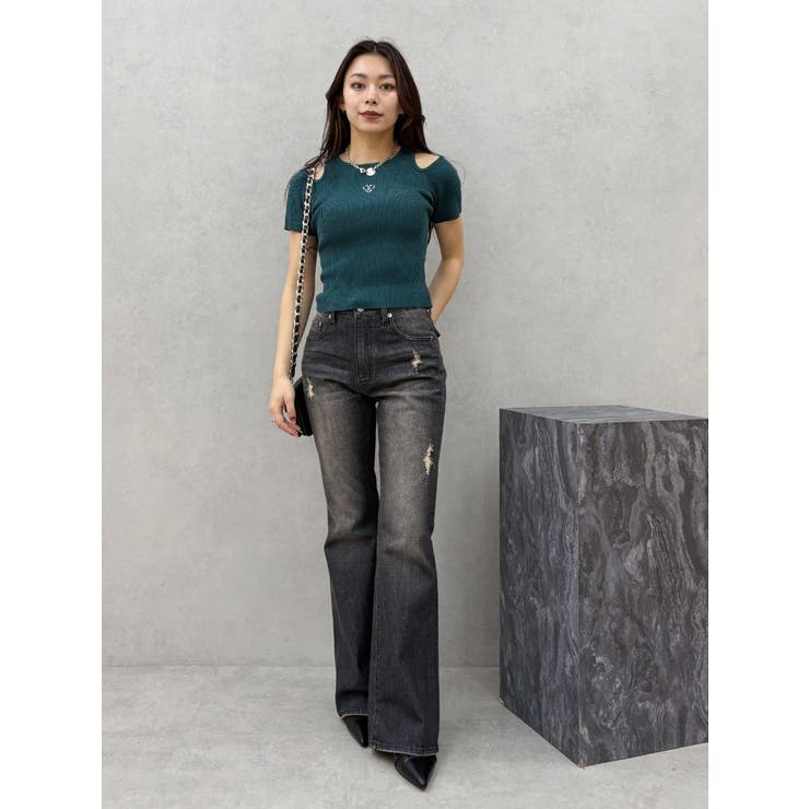 オープンショルダーニット | EVRIS | 詳細画像23 