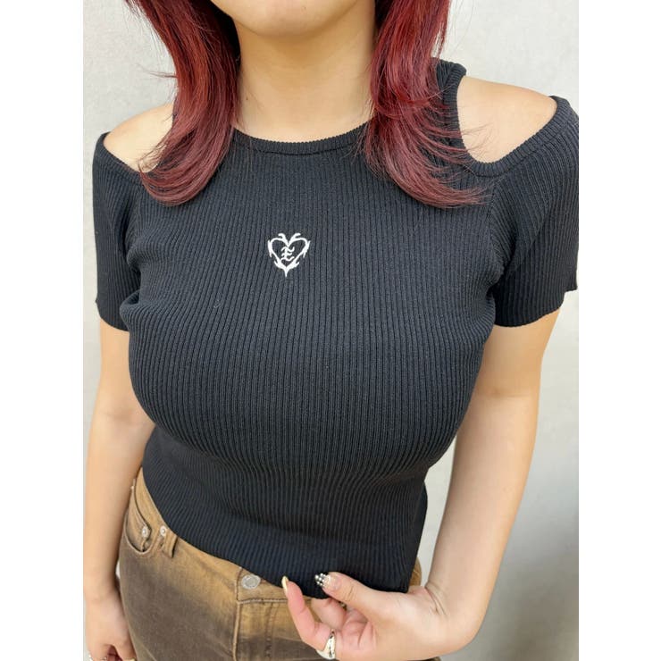 オープンショルダーニット | EVRIS | 詳細画像9 