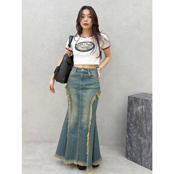 リンガーグラフィックショートTシャツ | EVRIS | 詳細画像12 