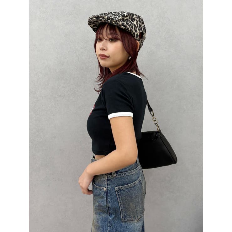 リンガーグラフィックショートTシャツ | EVRIS | 詳細画像15 