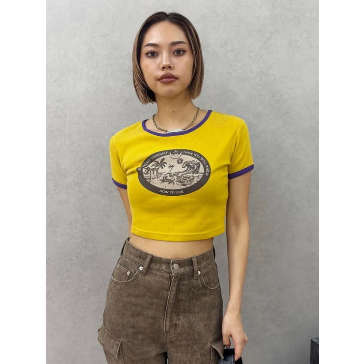 リンガーグラフィックショートTシャツ | EVRIS | 詳細画像19 