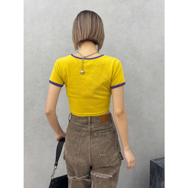 リンガーグラフィックショートTシャツ | EVRIS | 詳細画像20 