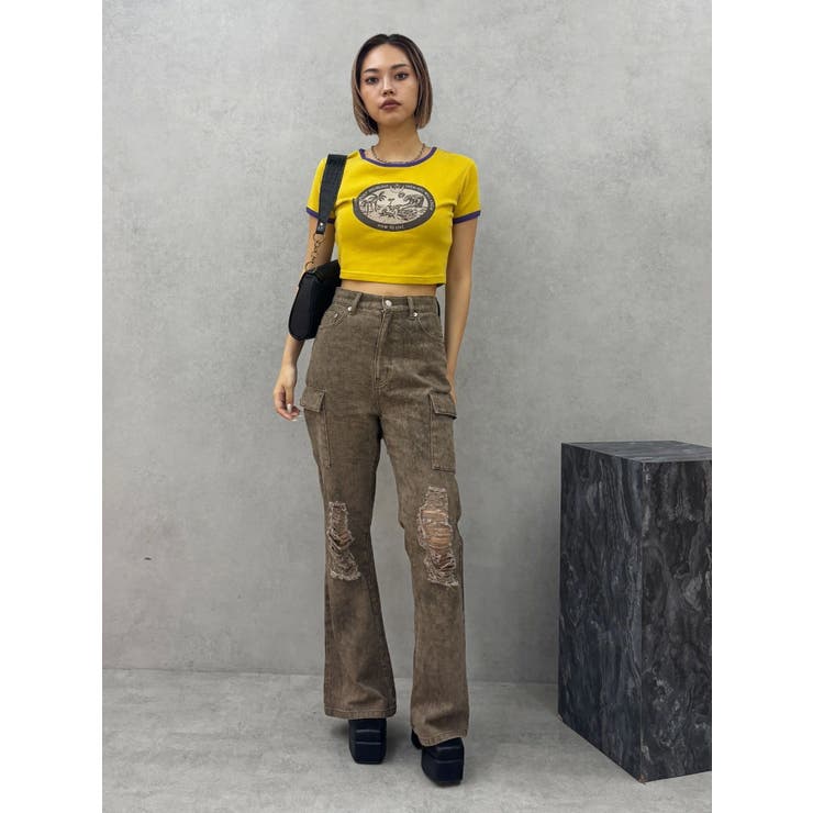 リンガーグラフィックショートTシャツ | EVRIS | 詳細画像22 