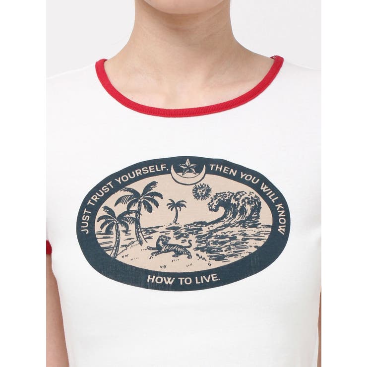 リンガーグラフィックショートTシャツ | EVRIS | 詳細画像27 