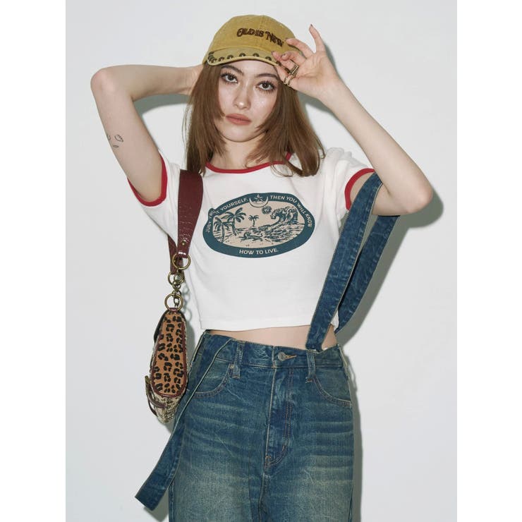 リンガーグラフィックショートTシャツ | EVRIS | 詳細画像3 