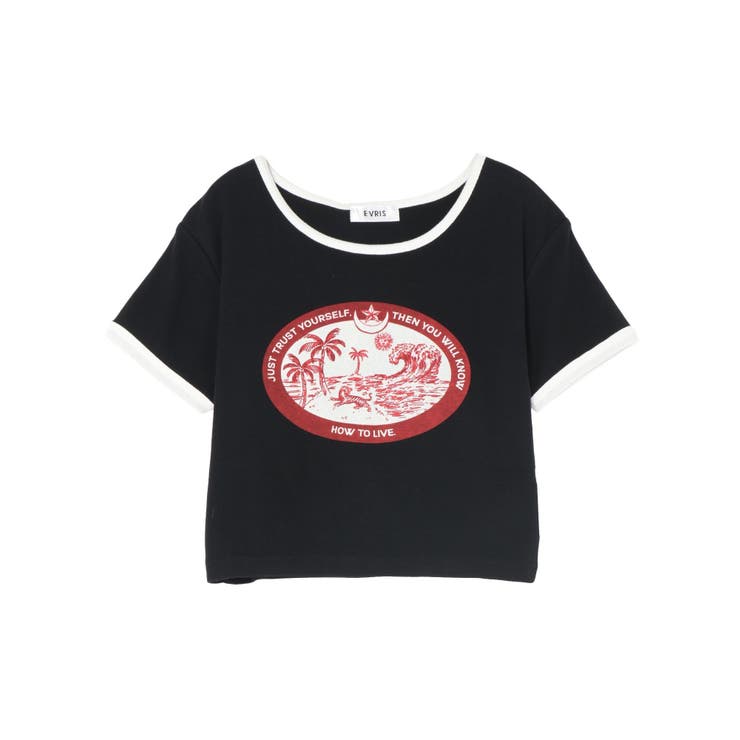 リンガーグラフィックショートTシャツ | EVRIS | 詳細画像35 