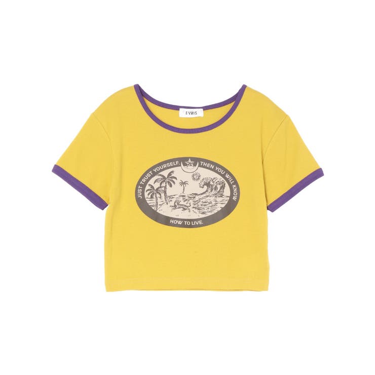 リンガーグラフィックショートTシャツ | EVRIS | 詳細画像36 