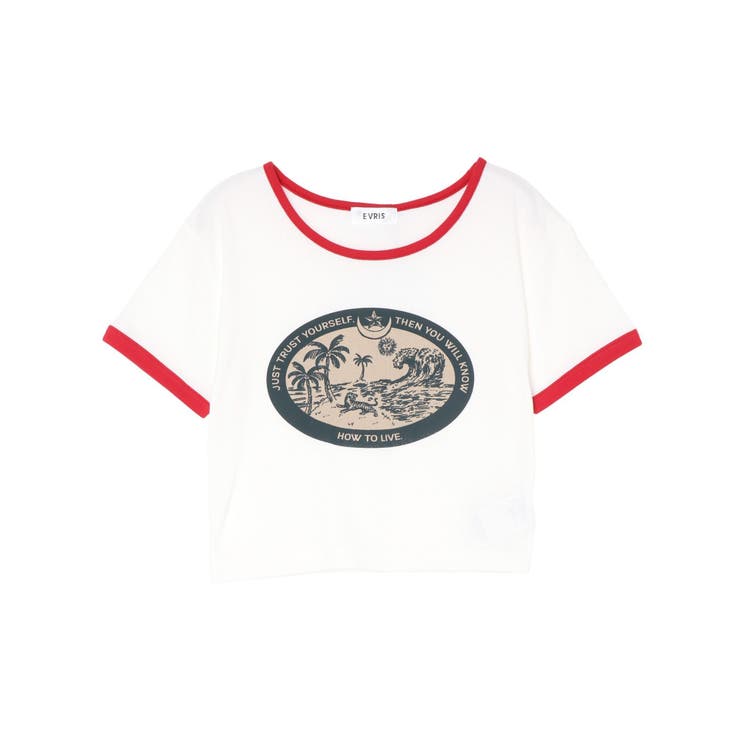 リンガーグラフィックショートTシャツ | EVRIS | 詳細画像37 