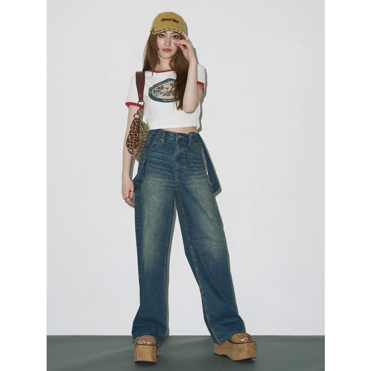 リンガーグラフィックショートTシャツ | EVRIS | 詳細画像5 