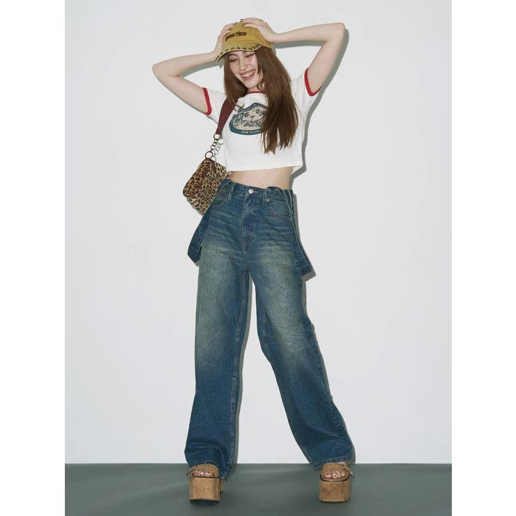 リンガーグラフィックショートTシャツ | EVRIS | 詳細画像6 