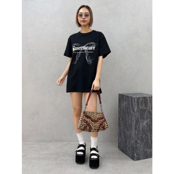 フロントリボングラフィックBIG Tシャツ | EVRIS | 詳細画像14 