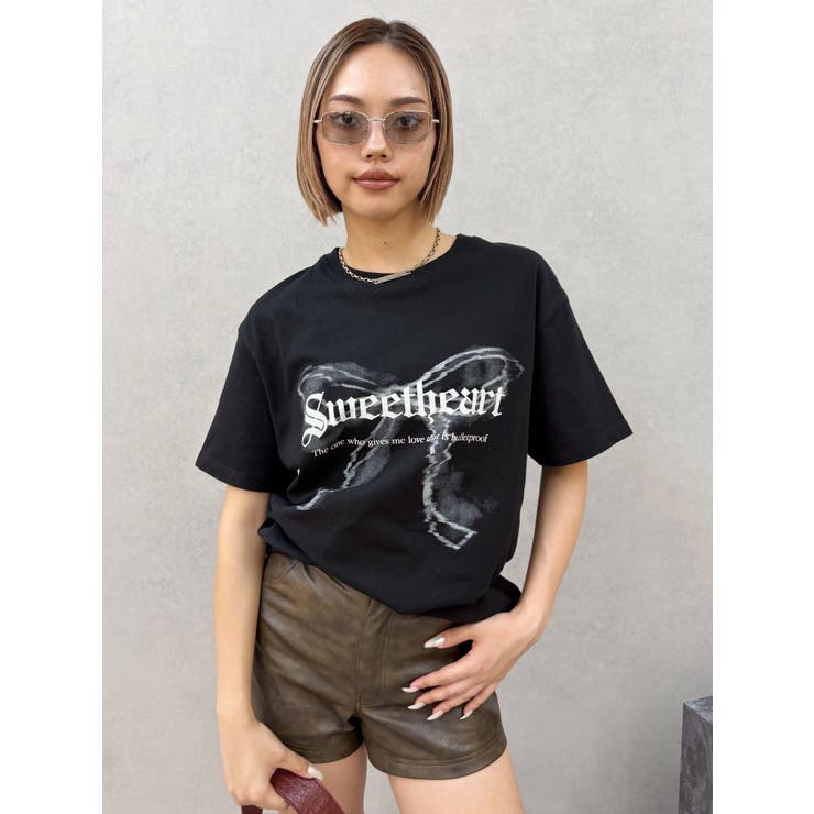 フロントリボングラフィックBIG Tシャツ | EVRIS | 詳細画像17 